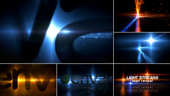 Light Streaks Logo Reveal by NextFrameFX | VideoHive